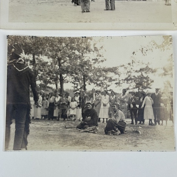 Herbert Bisco Early 1900s Native American Ceremony Powwow Photos 5x7 Ephemera - Picture 3 of 11